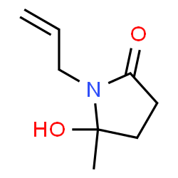 2-Pyrrolidinone, 5-hydroxy-5-methyl-1-(2-propenyl)- (9CI) picture