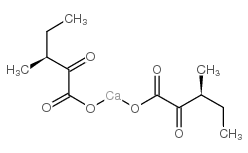 Calcium (S)-3-methyl-2-oxovalerate Structure