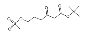 tert-butyl 6-methanesulfonyloxy-3-oxohexanoate Structure