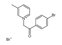 1-(4-bromophenyl)-2-(3-methylpyridin-1-ium-1-yl)ethanone,bromide Structure