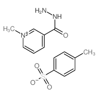 4-methylbenzenesulfonic acid; 1-methylpyridine-5-carbohydrazide结构式