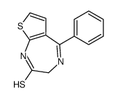 5-Phenyl-1,3-dihydro-2H-thieno[2,3-e][1,4]diazepine-2-thione Structure