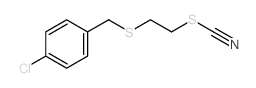 1-chloro-4-(2-thiocyanatoethylsulfanylmethyl)benzene structure