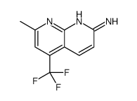 7-methyl-5-(trifluoromethyl)-1,8-naphthyridin-2-amine Structure