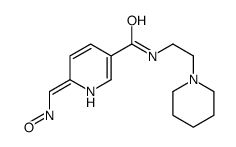 (6E)-6-(nitrosomethylidene)-N-(2-piperidin-1-ylethyl)-1H-pyridine-3-carboxamide Structure