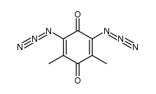 2,6-Diazido-3,5-dimethyl-1,4-benzochinon结构式