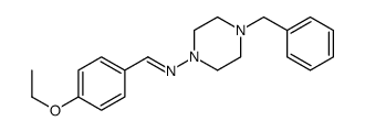 N-(4-benzylpiperazin-1-yl)-1-(4-ethoxyphenyl)methanimine结构式