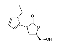 2-Oxazolidinone,3-(1-ethyl-1H-pyrrol-2-yl)-5-(hydroxymethyl)-,(5R)-(9CI)结构式