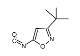 Isoxazole, 3-(1,1-dimethylethyl)-5-isocyanato- (9CI)结构式