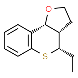 4H-[1]Benzothiopyrano[4,3-b]furan,4-ethyl-2,3,3a,9b-tetrahydro-,(3aR,4R,9bS)-rel-(9CI)结构式