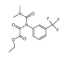 N-(dimethylcarbamoyl) ethyl-3'-trifluromethyl oxanilate结构式