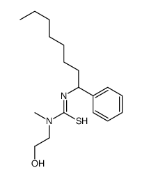 1-(2-hydroxyethyl)-1-methyl-3-(1-phenyloctyl)thiourea Structure