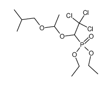 [2,2,2-Trichloro-1-(1-isobutoxy-ethoxy)-ethyl]-phosphonic acid diethyl ester结构式