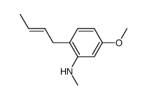 [2-((E)-But-2-enyl)-5-methoxy-phenyl]-methyl-amine Structure