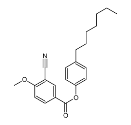 (4-heptylphenyl) 3-cyano-4-methoxybenzoate Structure