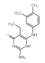 2-amino-6-[(3,4-dimethylphenyl)amino]-5-ethyl-1H-pyrimidine-4-thione picture