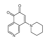 8-piperidin-1-ylisoquinoline-5,6-dione结构式