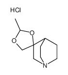 2-methylspiro[1,3-dioxolane-4,3'-1-azabicyclo[2.2.2]octane],hydrochloride Structure