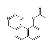 [2-(acetamidomethyl)quinolin-8-yl] acetate Structure