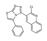 3-(2-chloroquinolin-3-yl)-5-phenyl-[1,3]thiazolo[2,3-c][1,2,4]triazole Structure