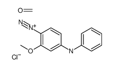 4-anilino-2-methoxybenzenediazonium,formaldehyde,chloride Structure