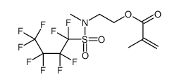 2-[methyl[(nonafluorobutyl)sulphonyl]amino]ethyl methacrylate Structure