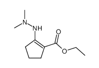 N,N-dimethylhydrazino-2 ethoxycarbonyl-1 cyclopentene Structure