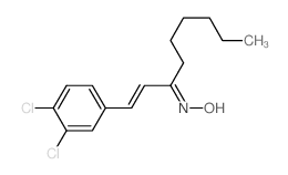 N-[1-(3,4-dichlorophenyl)non-1-en-3-ylidene]hydroxylamine Structure