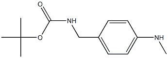 tert-butyl 4-(methylamino)benzylcarbamate Structure