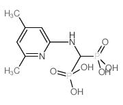 [[(4,6-dimethylpyridin-2-yl)amino]-phosphonomethyl]phosphonic acid Structure