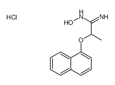 N'-hydroxy-2-naphthalen-1-yloxypropanimidamide,hydrochloride Structure