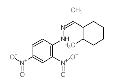 N-[1-(2-methylcyclohexyl)ethylideneamino]-2,4-dinitro-aniline Structure