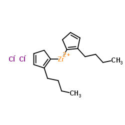 Bis(n-butylcyclopentadienyl)zirconium dichloride Structure