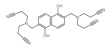 Propanenitrile, 3,3,3,3-((1,5-dihydroxy-2,6-naphthalenediyl)bis(methylenenitrilo))tetrakis- (9CI)结构式