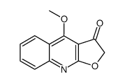 2,3-Dihydro-4-methoxy-3-oxofuro[2,3-b]quinoline Structure