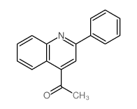 1-(2-苯基喹啉-4-基)乙酮结构式