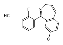 8-chloro-1-(2-fluorophenyl)-3H-2-benzazepine,hydrochloride结构式