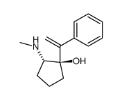 (1R,2S)-2-Methylamino-1-(1-phenyl-vinyl)-cyclopentanol结构式