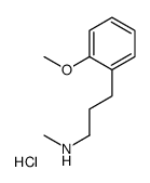 3-(o-Methoxyphenyl)-N-methylpropylamine hydrochloride Structure