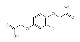 2-[4-(carboxymethoxy)-2-chloro-phenoxy]acetic acid结构式