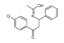 N-[3-(4-chlorophenyl)-3-oxo-1-phenylpropyl]acetamide Structure