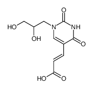 E-5-(2-carboxyvinyl)-1-(2,3-dihydroxypropyl)uracil结构式