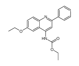 (6-ethoxy-2-phenyl-[4]quinolyl)-carbamic acid ethyl ester Structure