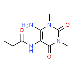 Propionamide,N-(6-amino-1,2,3,4-tetrahydro-1,3-dimethyl-2,4-dioxo-5-pyrimidinyl)- (5CI) picture