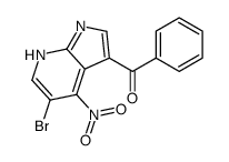 (5-bromo-4-nitro-1H-pyrrolo[2,3-b]pyridin-3-yl)-phenylmethanone Structure