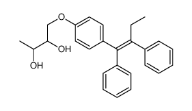 1-[4-[(Z)-1,2-diphenylbut-1-enyl]phenoxy]butane-2,3-diol结构式