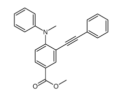 methyl 4-(N-methylanilino)-3-(2-phenylethynyl)benzoate结构式