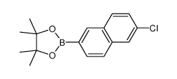 2-(6-chloro-2-naphthyl)-4,4,5,5-tetramethyl-1,3,2-dioxaborolane Structure