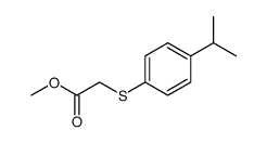 Acetic acid, 2-[[4-(1-methylethyl)phenyl]thio]-, methyl ester Structure