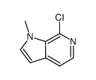 7-chloro-1-methyl-1H-pyrrolo[2,3-c]pyridine结构式